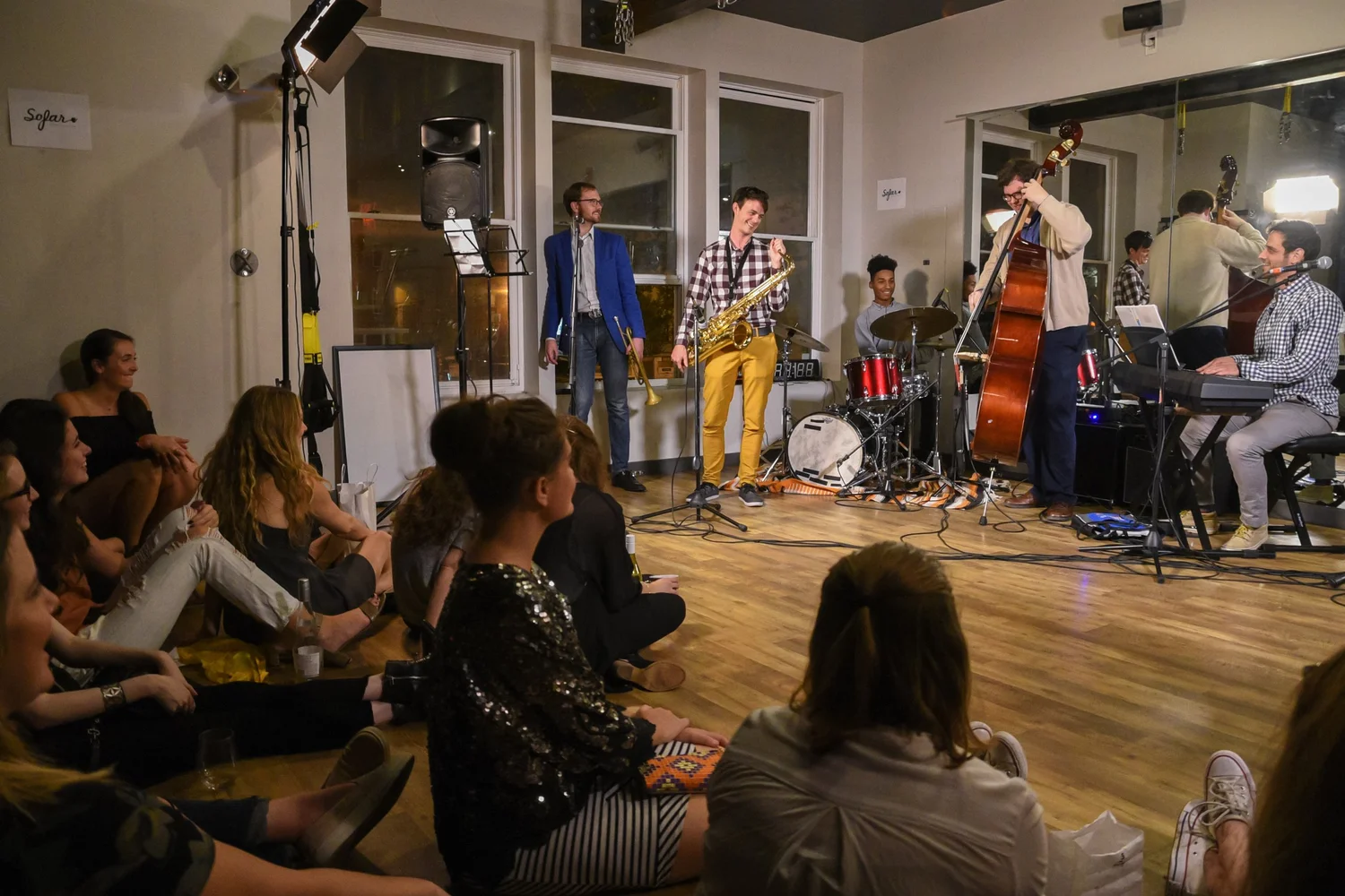 Blue Dot Jazz Troupe together